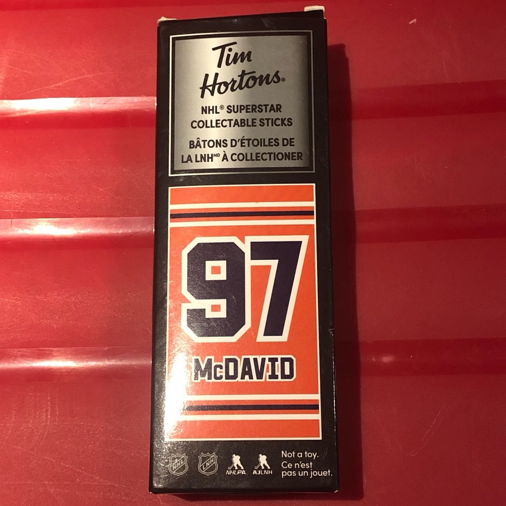 3/$40 Tim Hortons NHL Superstar Collectable Hockey Stick - McDavid